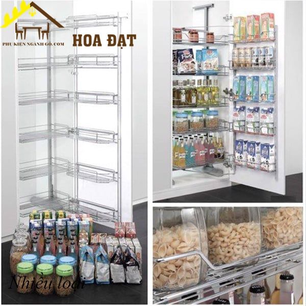 Giá kệ để gia vị thực phẩm loại lớn 6 tầng mở cánh VNR SP000158