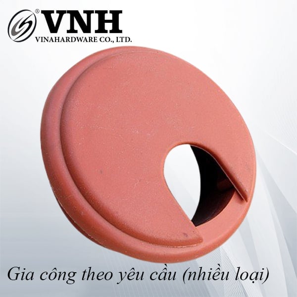 Nắp luồn dây điện nhựa màu nâu Vinahardware loại 50mm W50G