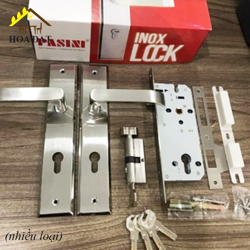 Khóa tay gạt inox Vinahardware, màu kẽm trắng-KTG20005