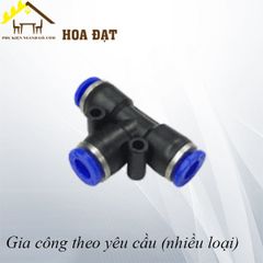 Đầu nối hơi chữ T phi 8mm - DNH008T-DNH008T