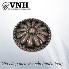 Núm tủ hoa văn đồng cổ Vinahardware loại 30x25mm - HD3025-HD3025