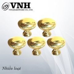 Núm tay nắm tủ Vinahardware, màu vàng bóng - HD01026V29