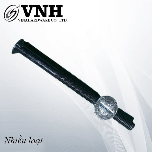 Bộ ốc liên kết Vinahardware (Tán ngang HDSB302 + Bulong đầu côn), màu đen - HDSB564
