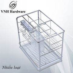 Giá dao thớt, gia vị, chai lọ đa năng, nan vuông, bề mặt điện hóa, dùng cho cánh kéo - VNH02300-VNH02300