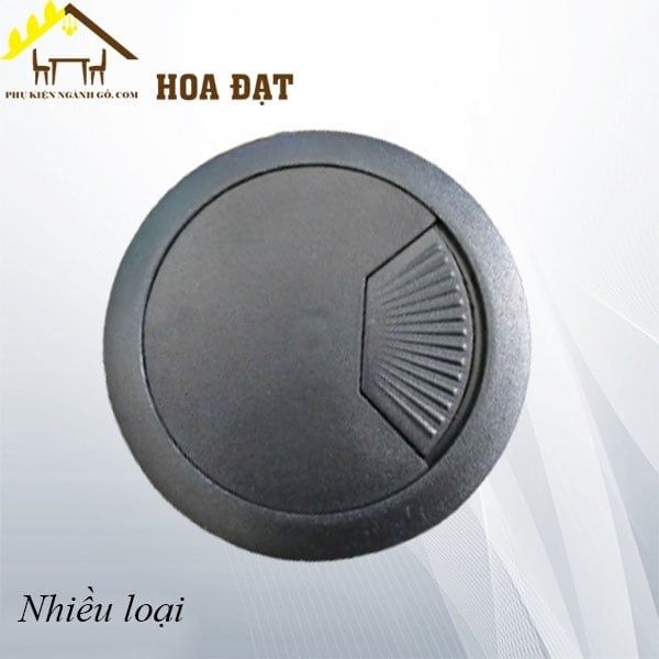 Nắp luồn dây điện nhựa, màu đen Vinhardware - W50BD