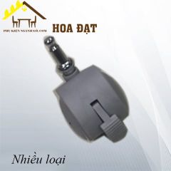 Bánh xe tủ có khóa Vinahardware, màu xám loại tyren trơn 8x18mm, đường kính 40mm- CT8248CK-CT8248CK