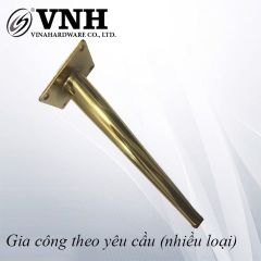 Chân côn ghế sofa Vinahardware, màu vàng gold - Nhiều kích thước - Loại thẳng - Loại Nghiêng VNH250S