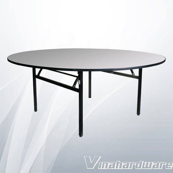 Khung bàn xếp gọn Vinahardware D1000xR1000xC730mm cho mặt ván tròn 1500mm VNH365070