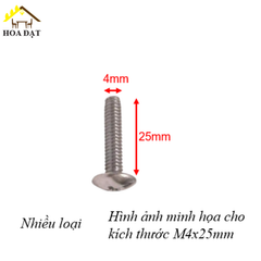 Bulong đầu dù tay nắm Vinahardware loại M4, inox 304-PCS415I-Con