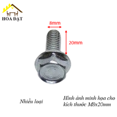 Bulong đầu bông Vinahardware loại M8, màu trắng-BHO860W30-HDSB267