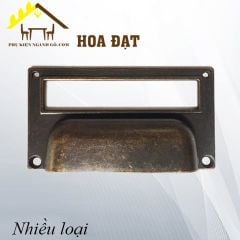 Tay nắm mặt nạ vuông Vinahardware dạng sò màu giả cổ HD0247-HD0247