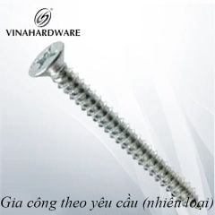 Vít đầu bằng răng nhuyễn Vinahardware loại M2, màu trắng-ZS28