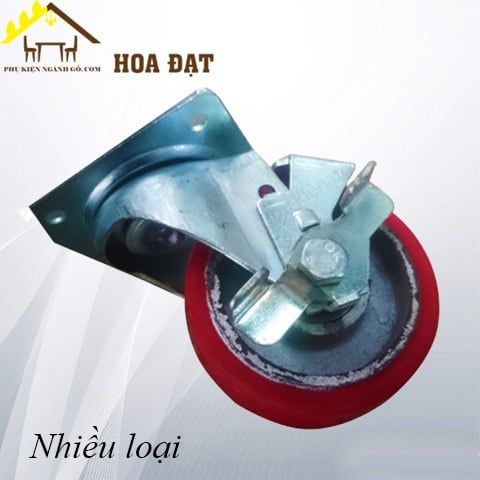 Bánh xe tủ đen không khóa Vinahardware loại 100mm CT8257-CT8257
