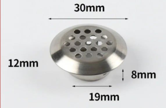 Lưới thông ghế tròn, màu trắng Vinahardware - GR1930