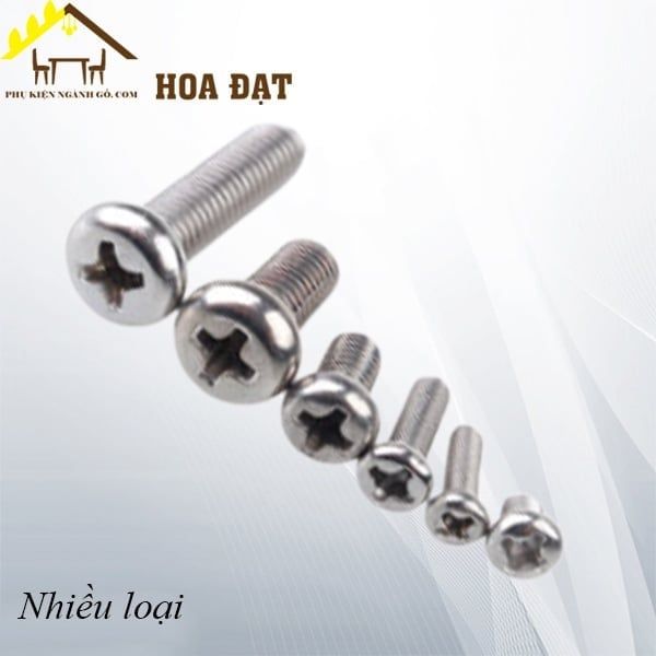 Bulong đầu tròn bake M4 Vinahardware, inox304 - PCS410IN