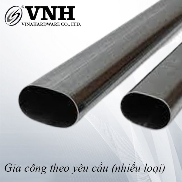 Sắt ống oval 730mm dành cho chân bàn ghế, kèm chân tăng chỉnh-VNH30601730