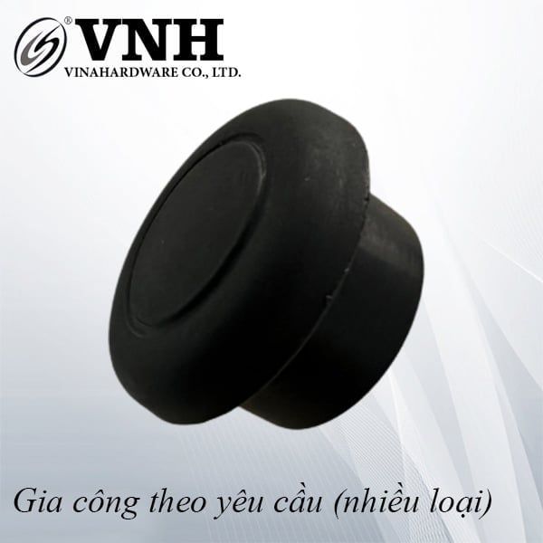 Nút chụp nhựa trong, màu đen - NNT2619B