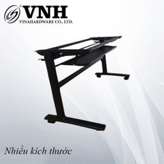 Khung bàn training sơn đen tĩnh điện, kích thước 1000x720mm