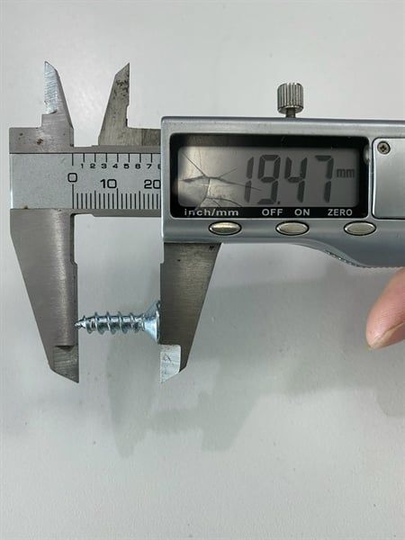 Vít đầu bằng răng nhuyễn Vinahardware loại M6, màu trắng-ZS625SN