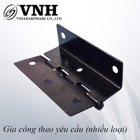 Bản lề chữ U Vinahardware loại 60mm, màu đen dày 1.2ly H0013B23