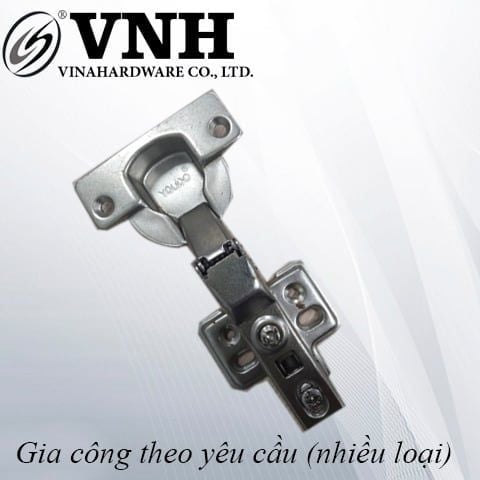 Bản lề Vinahardware cup 40 giảm chấn, đế cố định-H0048A
