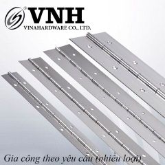Bản lề lá piano Vinahardware bản 37mm, inox 201-VNH37250