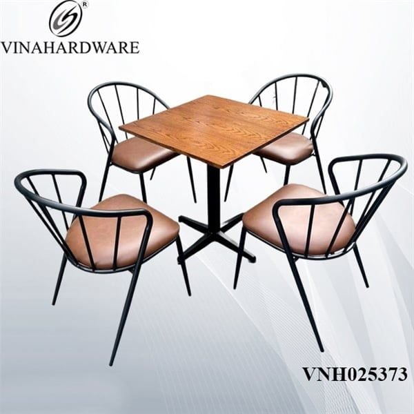 Bộ bàn ghế cafe chân côn Vinahardware