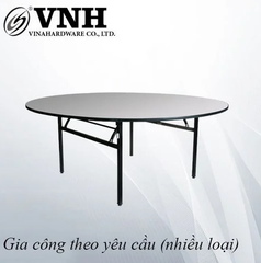 D1100xR600xC730| Khung bàn tròn xếp gọn, sơn đen mờ - VNH204D116073