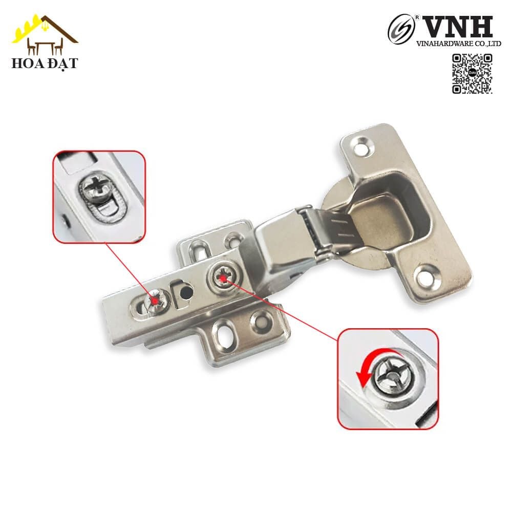 Bản lề cup 35 không giảm chấn Vinahardware, đế tháo nhanh - HDHI57-H0034A