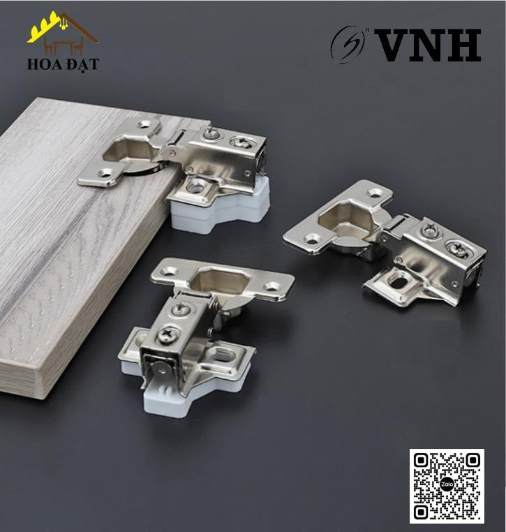 Bản lề cúp 35 Vinahardware, giảm chấn, thân ngắn - H0124A