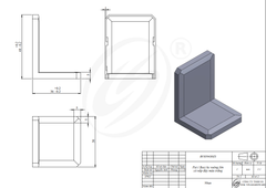 Pat ( Bas) ke vuông lớn Vinahardware có nắp đậy màu trắng, xám BV859430Z3-BV859430Z3