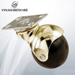 Bánh xe tròn cao su không khóa Vinahardware phi 50 VN1 CT386250B1-CT386250B1
