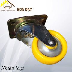 Bánh xe đẩy màu đen đế bằng không khoá  Vinahardware- CT2650KK