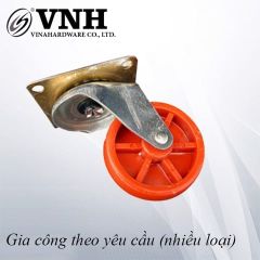 Bánh xe tủ đế vuông Vinahardware, màu cam-CT8250G