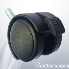 Bánh xe tủ Vinahardware loại ty ren M10x15, đường kính 50mm, có khóa CT8250CK
