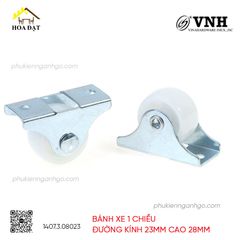 Bánh xe 1 chiều Vinahardware đường kính 23mm cao 28mm VNH BXC09-BXC09