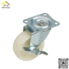 Bánh xe tủ đế vuông Vinahardware, có khóa, màu trắng - CT8250WCK