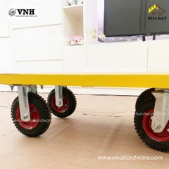 Bánh xe LK đỏ, không khóa Vinahardware - CT250LKKK - 250-4, đường kính thực 200mm