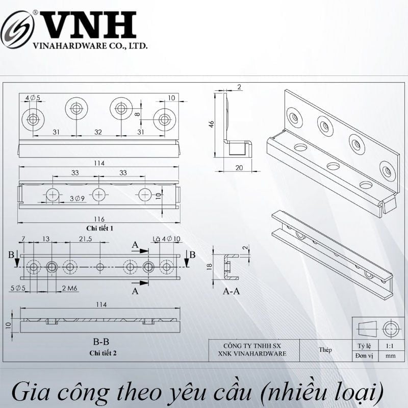 Pat ( Bas) GIƯỜNG Vinahardware BB1011-BB1011