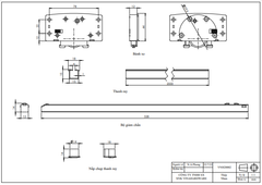 Phụ kiện cho ray lùa giảm chấn ray âm VNH - VNH20003