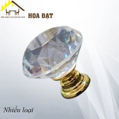 Tay nắm kim cương, chân đế vàng Vinahardware - HD1221K30