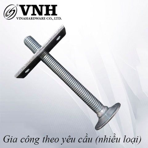 Bộ ốc liên kết Vinahardware (Bas sắt HDSB141 + Bulong tăng chỉnh)-VNH13601050W