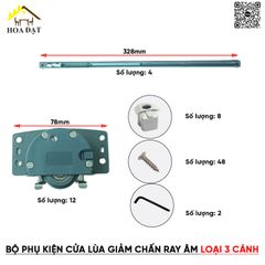 Phụ kiện cho ray lùa giảm chấn ray âm VNH - VNH20003