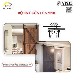 Bộ ray cửa lùa bánh xe phi 60 - VNH001235