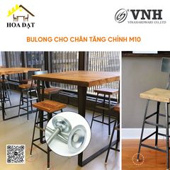 Bulong cho chân tăng chỉnh M10 - TA261S1050 - HDSB298