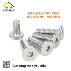 Bulong lục giác chìm M6, màu nikel - HSS650NK