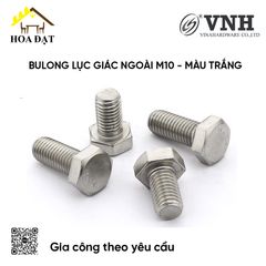 Bulong lục giác ngoài M10, màu trắng - BHO10200Z