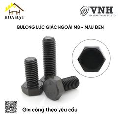 Bulong lục giác ngoài M8, màu đen - BHO8100B