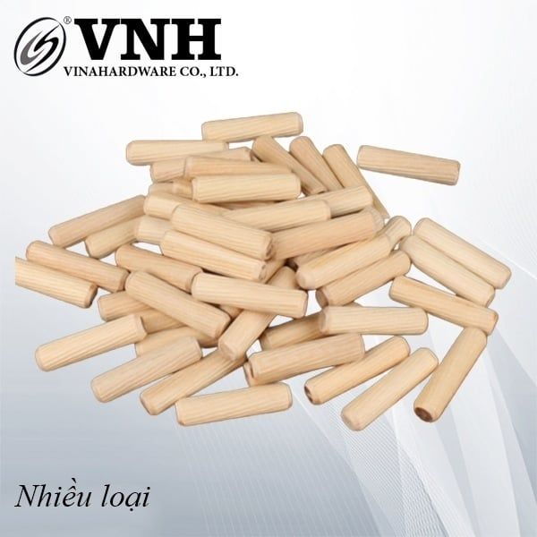 Chốt gỗ sồi sọc thẳng Vinahardware - DW1250S