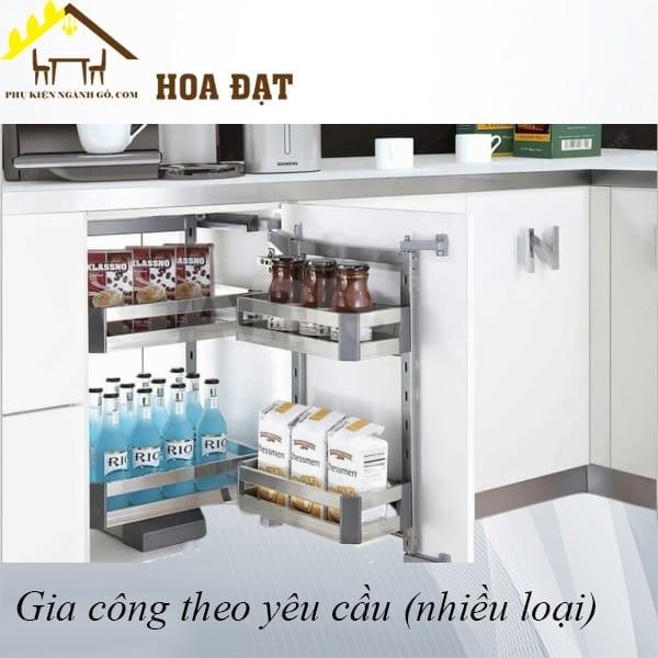 Tủ đồ khô khay inox hộp 2 tầng - VNH02602